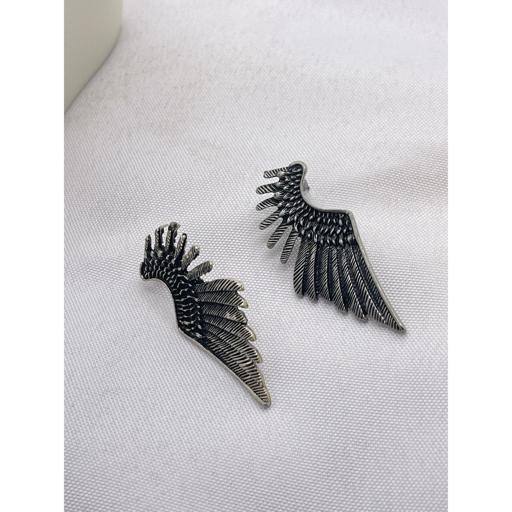 Awesome Vintage Angel Wings Pierce Earrings 2' B-13
